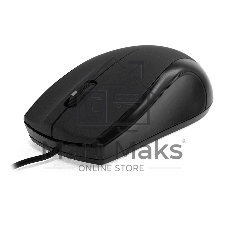 Мышь проводная Crown CMM-31 черный, 1000 dpi, USB, кнопки - 3