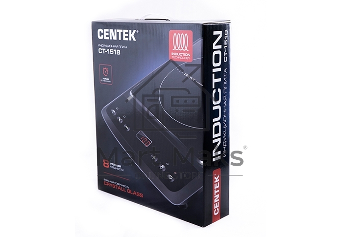 Индукционная плитка Centek CT-1518 <2000Вт> 8 настроек мощности, LED-дисплей таймер, сенсор. управл.