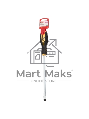 Отвертка шлицевая SL 8х200 мм, двухкомпонентная рукоятка Rexant