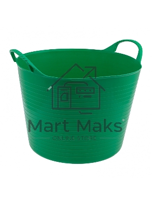 Ведро гибкое сверхпрочное 40 л Сибртех, зеленое