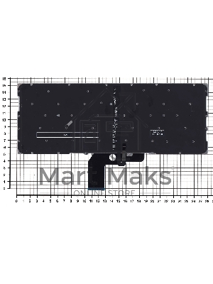 Клавиатура для ноутбука Xiaomi Mi Air 13.3 черная с подсветкой