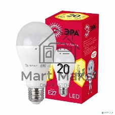 Лампа светодиодная ЭРА RED LINE LED A65-20W-827-E27 R E27 20Вт груша теплый белый свет