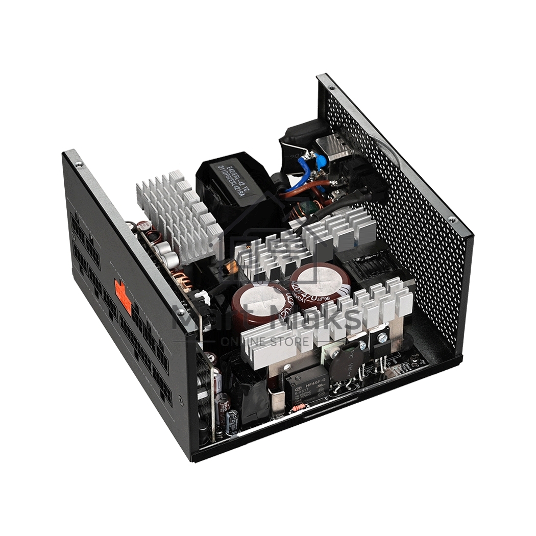 Блок питания PCCooler P5-YN1000-G1F, 1000Вт, 80 PLUS Gold, 135мм, модульный, черный