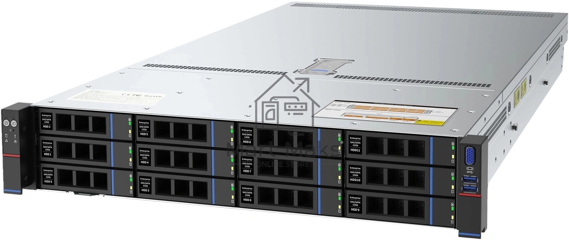 Сервер IRU Rock g2212p 2x6354 8x32Gb 9460-16I 2x1300W w/o OS (2086654)