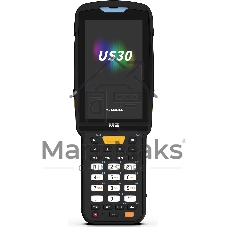 Терминал сбора данных M3 Mobile US300D-T2CWRE-HF Android 13.0 GMS, WVGA, Wi-Fi 6, SE4770 2D Imager Scanner(Straight Shooter/0° Scan), 16MP Rear Camera, BT5.3, NFC(HF), 4G/64G, 30 Keypad, 6700mAh Battery, Hand Strap, Bullet Proof Film