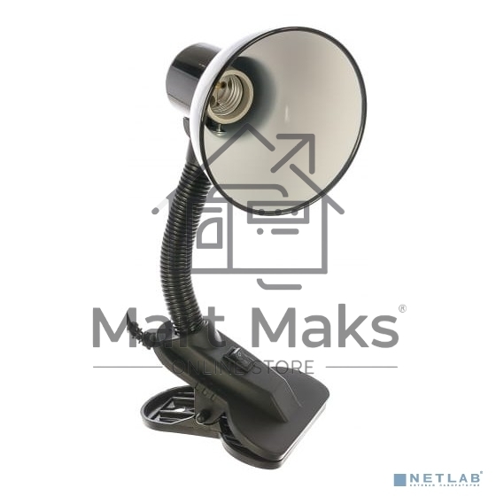 Светильник Ultraflash UF-320 C02 (12362) настольный на прищепке E27 черный 60Вт