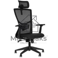 Кресло руководителя Бюрократ MC-811-H черный Elastic-102 крестов. пластик