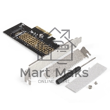 Переходник ExeGate EXE-534 (M.2 M key -> PCI-E x4 v3.0 для установки SSD 2230/2242/2260/2280 M.2 M key в слот PCI-E x4)