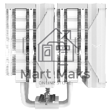 Кулер для процессора SAMA A60W белый, 2x120 мм, алюминий/медь, 800-2200 об/мин, 29 дБ, 4 pin PWM, 265 Вт, высота 156.5 мм