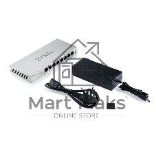 Коммутатор ZYXEL GS1200-8HPV3-EU0101F, 8×1 Гбит/с, 4×PoE+, 68 Вт, управляемый
