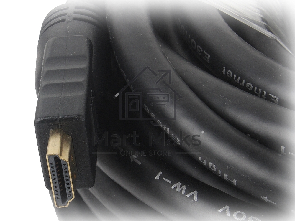 Кабель Cablexpert HDMI CC-HDMI4-30M, 19M/19M, v1.4, медь, позол.разъемы, экран, усилитель сигнала, 30м, черный, пакет