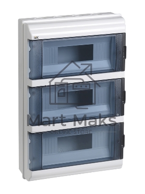 Щит распределительный IEK MKP72-N3-36-55 КМПн-36 IP55 для установки модульных устройств навесной 306мм 108мм 458мм 660B 36мод. пластик IP55 белый (упак.:1шт)