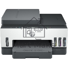 МФУ струйное HP Smart Tank 750 AiO, А4, цветной, печ. до 15/9 стр/мин., скан. до 8 стр/мин., 4800x1200 dpi (печ.), 1200x1200 dpi (скан.), Bluetooth, USB, Wi-Fi