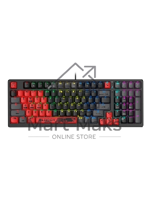 Клавиатура проводная A4Tech Bloody S98 (SPORTS RED) USB красный/черный
