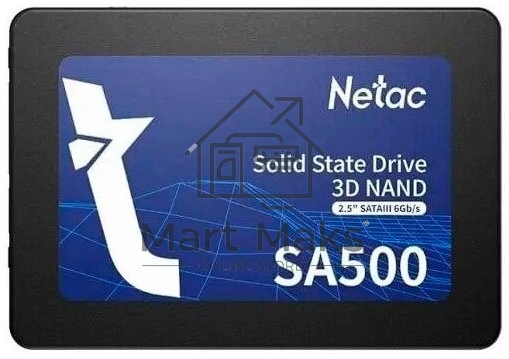 Накопитель SSD Netac SA500, 2TB, SATA III, 2.5