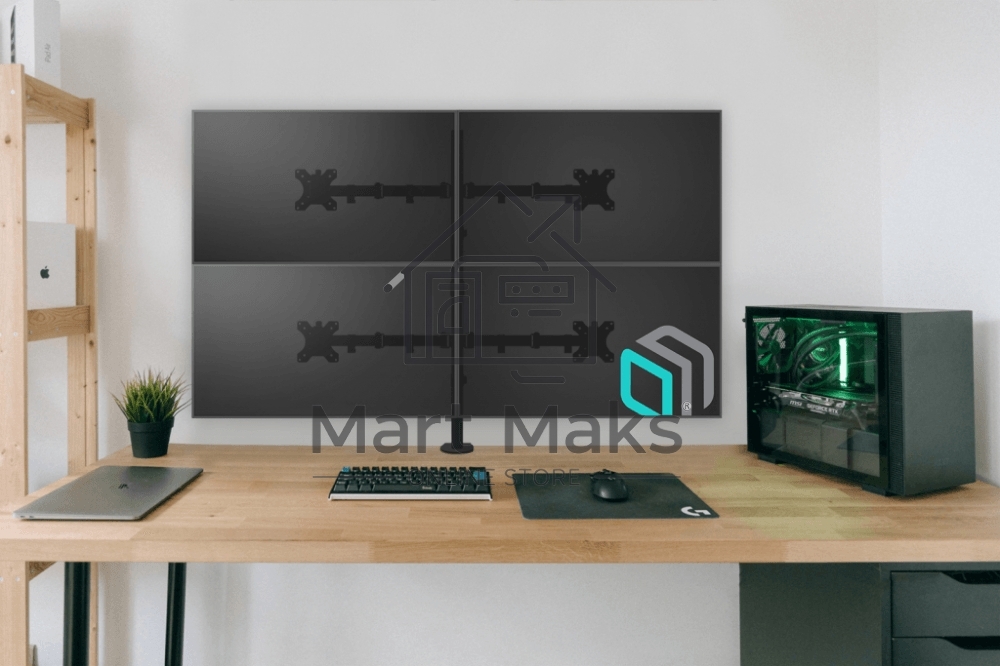 Кронштейн ONKRON D421E для четырех мониторов 13