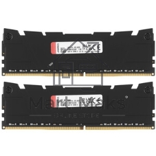 Оперативная память Kingston Fury Renegade, DDR4, 32GB (1x32GB), 3200MHz, CL16, DIMM, с радиатором, черный