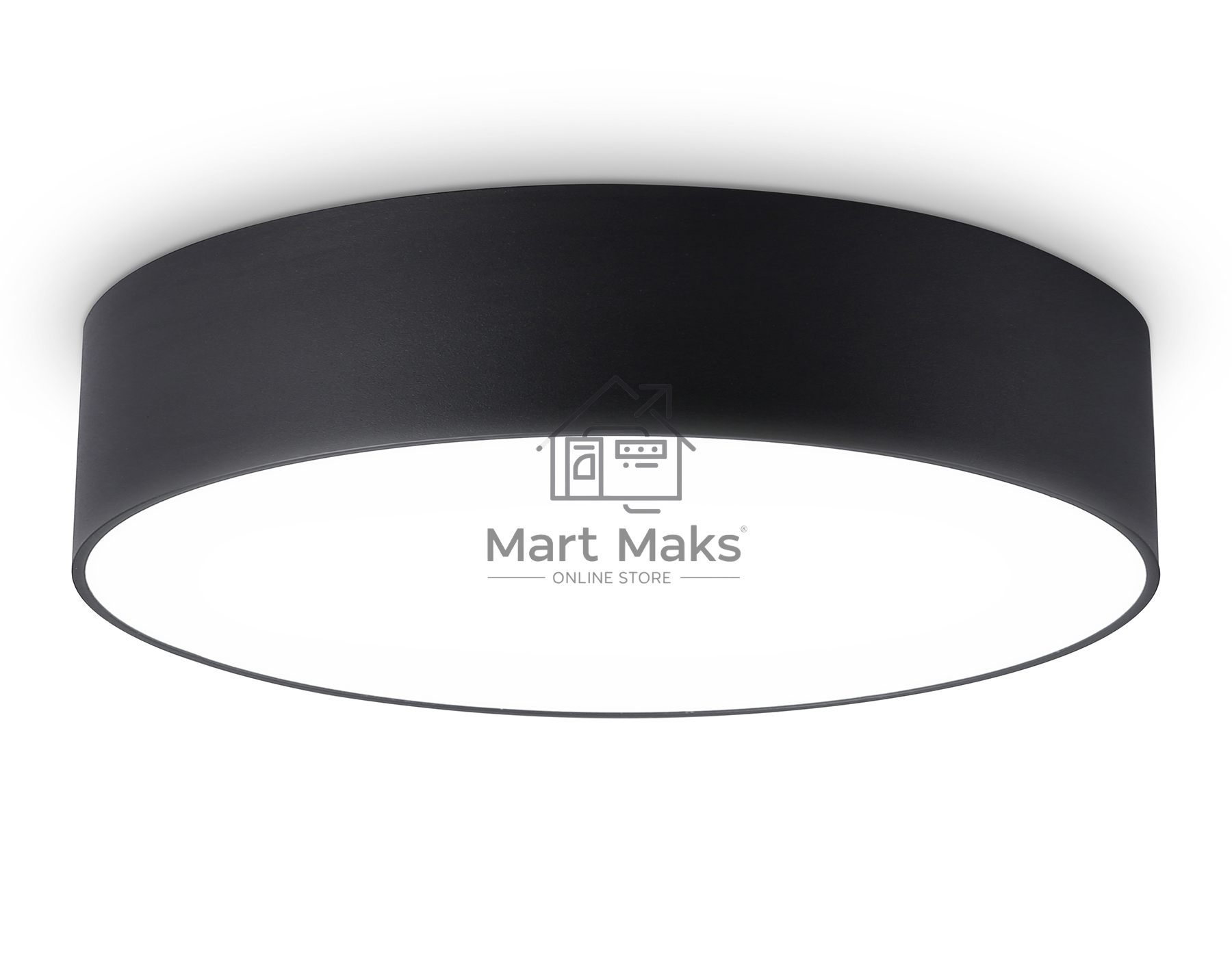 Потолочный светодиодный светильник Ambrella light FV5526 BK черный LED 35W 4200K D300*58 (Без ПДУ)