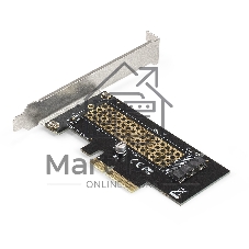 Переходник ExeGate EXE-534 (M.2 M key -> PCI-E x4 v3.0 для установки SSD 2230/2242/2260/2280 M.2 M key в слот PCI-E x4)