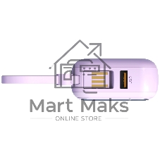 Портативный аккумулятор TOLT Lit LT-LL10T, 10000mAh, 22,5W, fast charging and PD, violet/ Powerbank TOLT Lit LT-LL10T, 10000mAh, 22,5W, fast charging and PD, violet
