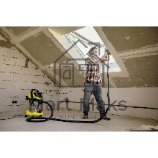 Строительный пылесос Karcher WD 6 P S V-30/8/35/T (YSY) желтый, 300/1300 Вт, уборка сухая/сбор воды, пылесборник мешок/контейнер, 30 л