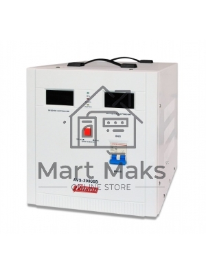 Стабилизаторы напряжения Powerman AVS 20000D белый (220В±8% 20000ВА,120А,КПД 98%,циф. индикация вх./вых.)