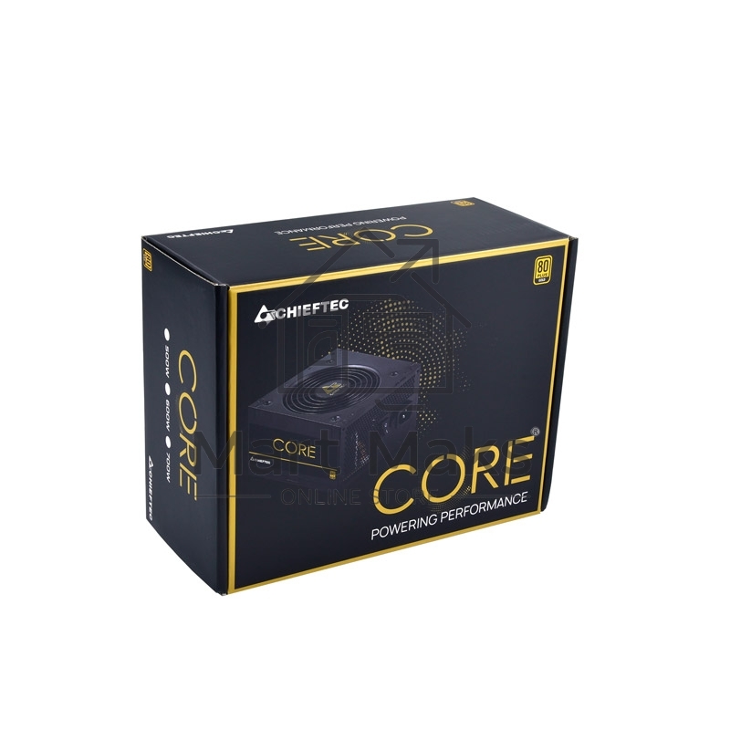 Блок питания Chieftec BBS-600S, 600Вт, 80 PLUS Gold, 120мм, черный