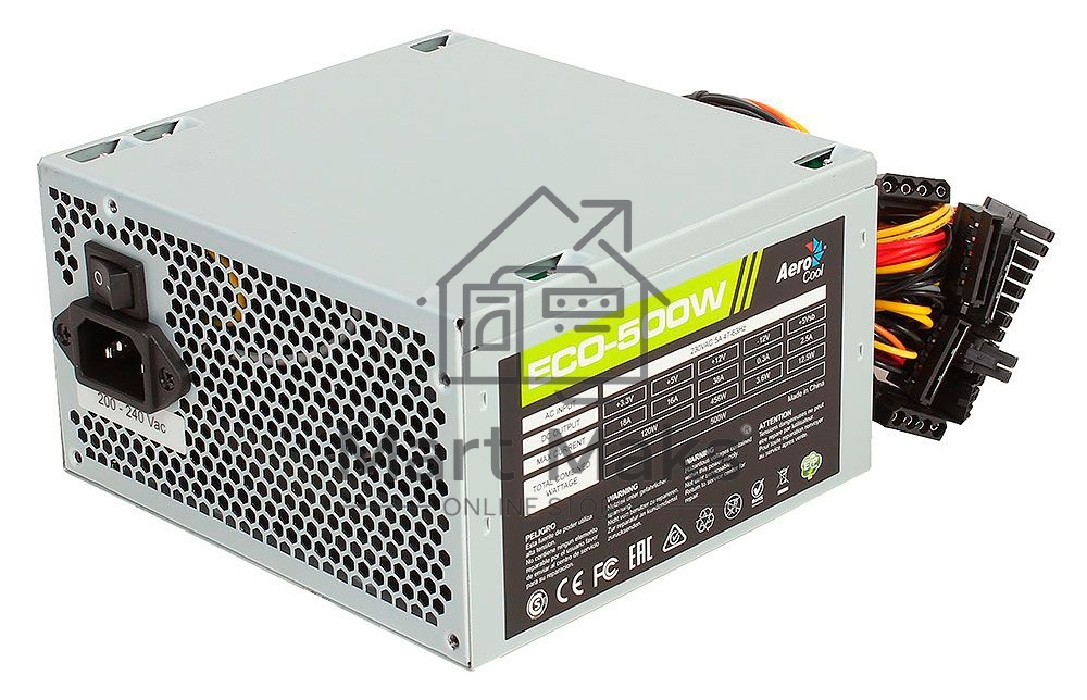 Блок питания Aerocool / Formula ECO-500W, 500Вт, 120мм, серый