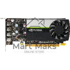Видеокарта VGA PNY NVIDIA QUADRO T1000, 4 Gb GDDR6/128 bit, PCI Express 4.0 x16, 4x mDP, PG172
