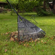 Грабли веерные пластиковые Palisad, 620х1750 мм, 27 плоских зубьев, алюминиевый черенок