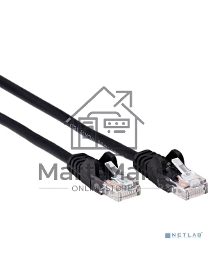 Патч-корд литой AOpen ANP511 5M BK UTP cat.5е 5м черный