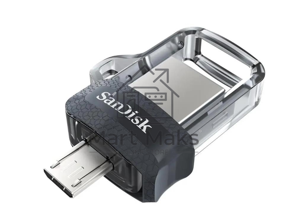 Флешка USB R/W R/W 32GB SanDisk Ultra Android Dual Drive OTG, m3.0/USB 3.0, Black