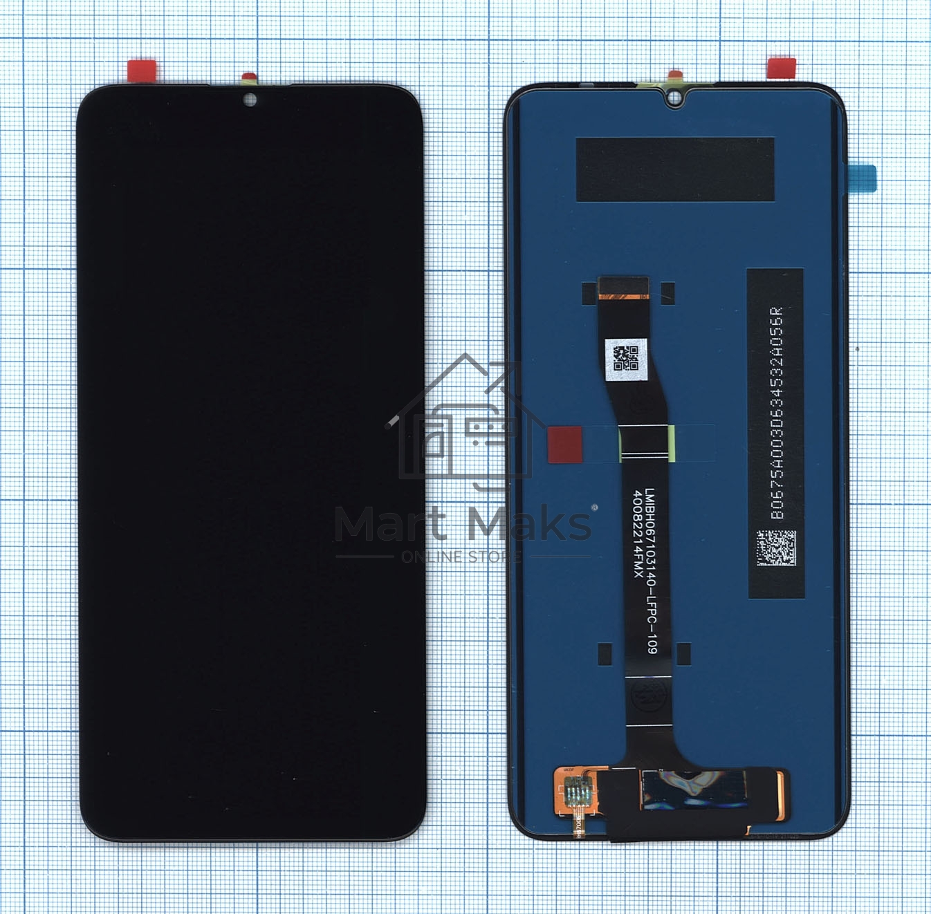 Дисплей для Huawei Nova Y70 в сборе с тачскрином TFT, черный