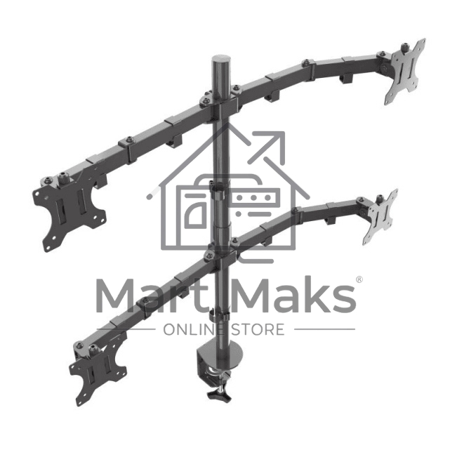 Кронштейн ONKRON D421E для четырех мониторов 13
