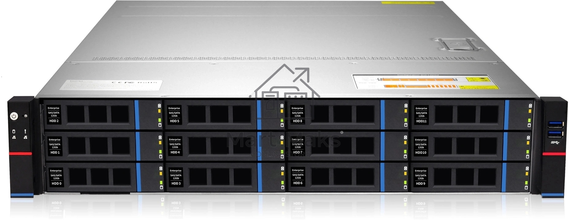 Сервер IRU Rock g2212ig3 2x4310 4x32Gb 9361-8I 2x1300W w/o OS (2088862)
