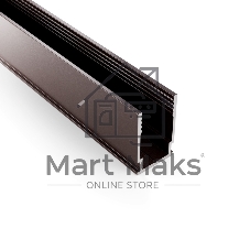 Профиль Neon-night алюминиевый анодированный для гибкого неона 8х16мм, 2м, коричневый