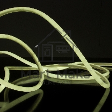 Лента светодиодная LS003 220V /  Гибкий неон 9.6W 144Led 2835 IP67 16mm 6500K круглый холодный белый, 50 м