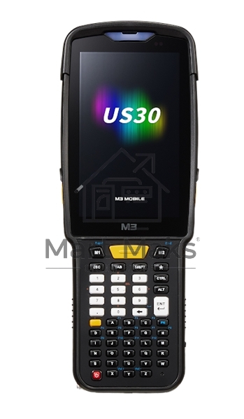 Терминал сбора данных M3 Mobile US30W all-in-one, Android 13.0 GMS, WVGA, 802.11 a/b/g/n/ac/ax Wi-Fi 6, SE5500 2D Imager Scanner, BT5.3, 4G/64G, 30 Keypad , 6700mAh Battery