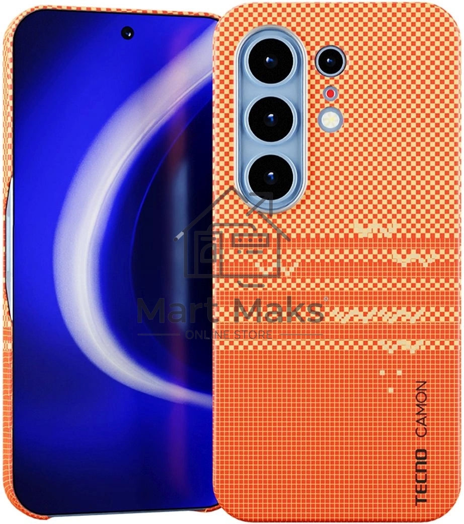 Чехол (клип-кейс) KRUTOFF для Tecno Camon 50 Ultra оранжевый (1071711)