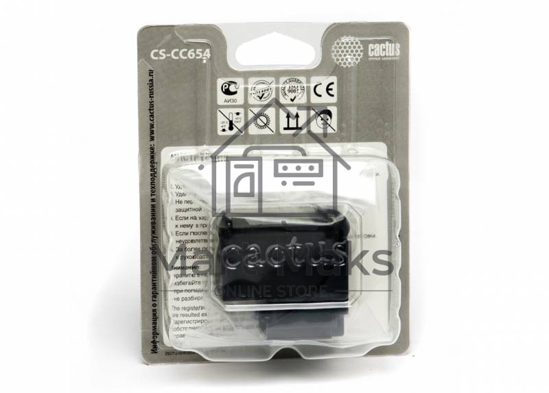 Картридж струйный Cactus CS-CC654 черный для №901 HP OfficeJet-4500/J4580/J4660/J4680 (18ml)