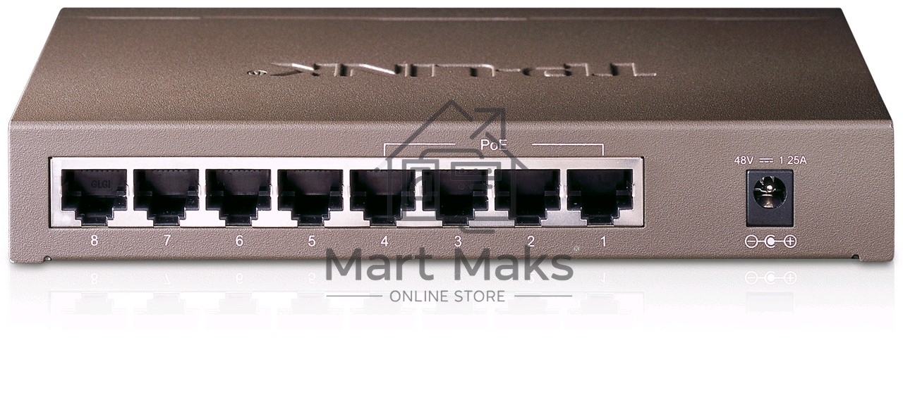 Коммутатор TP-Link SMB TL-SF1008P Коммутатор 8-port 10/100M Desktop PoE Switch
