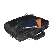 Сумка ExeGate BusinessPro EСС-115 Black, water resistant, черная, водоотталкивающий полиэстер, 15.6