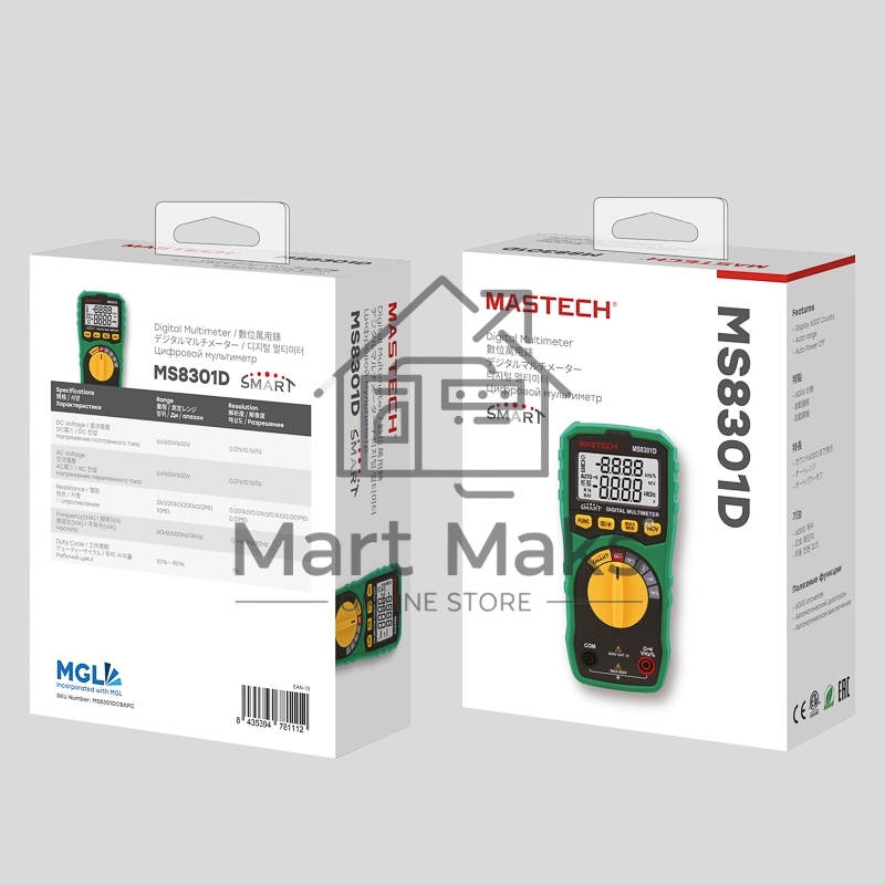 Профессиональный мультиметр SMART MS8301D MASTECH
