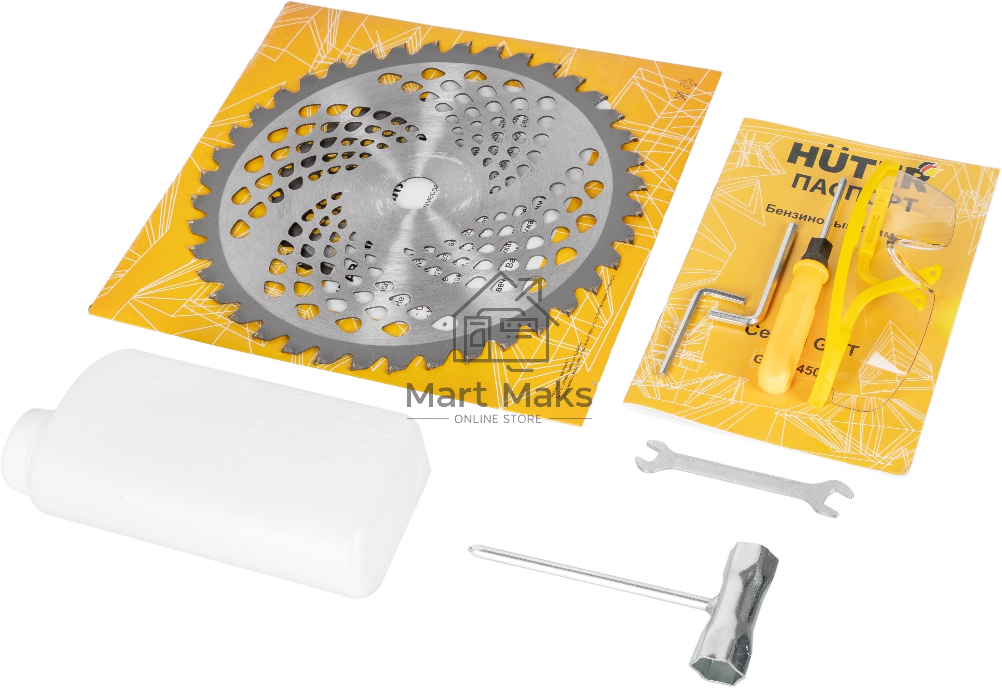 Триммер бензиновый Huter GGT-2450T 2500Вт неразбор.штан. реж.эл.: леска/нож