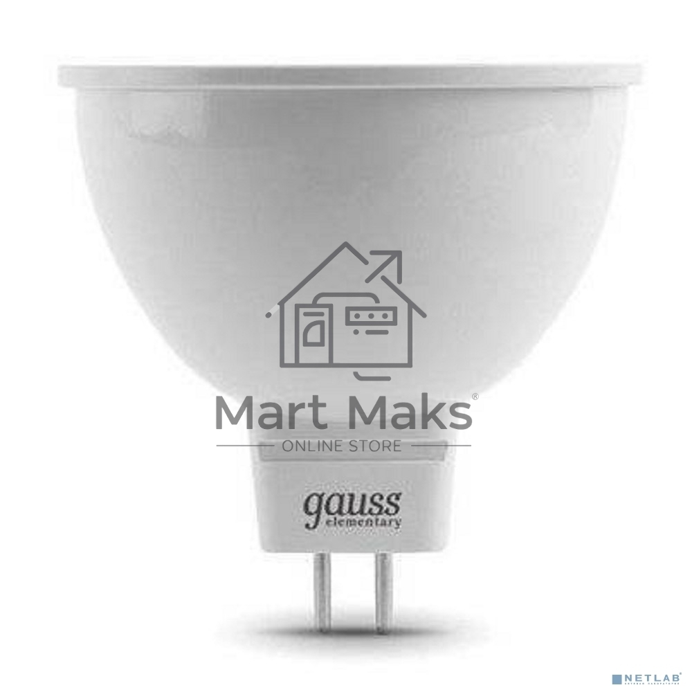 Лампа GAUSS LED Elementary 13514MR16 GU5.3 3.5W 2700K 1/10/100