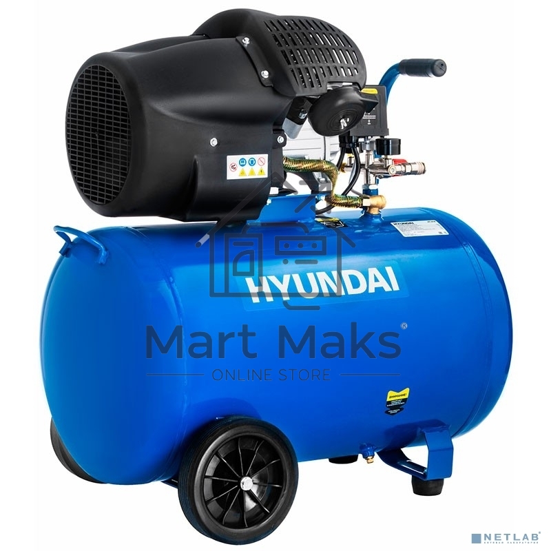Компрессор поршневой Hyundai HYC 40100 масляный 400л/мин 100л 2200Вт
