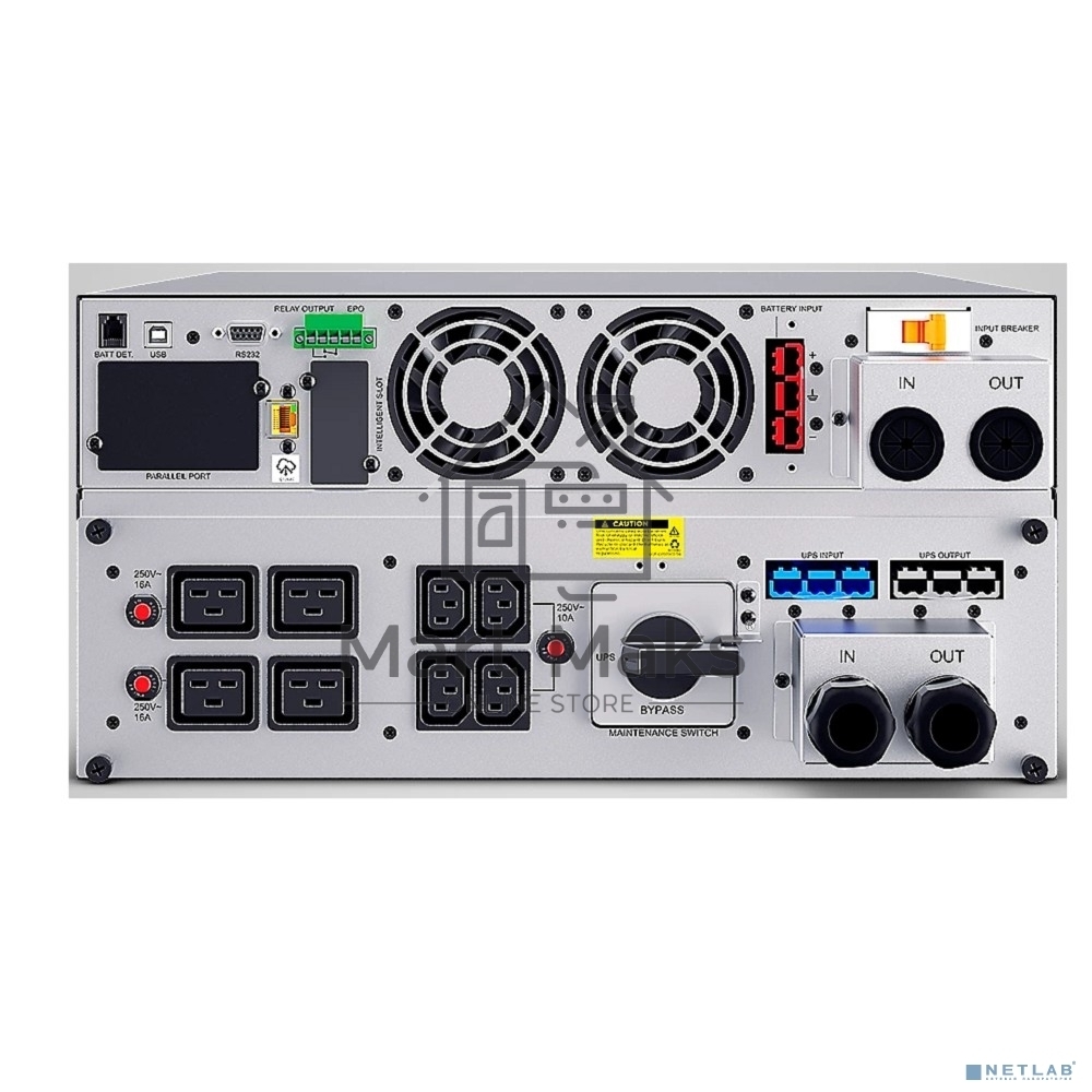 Источник бесперебойного питания CyberPower OLS10KERT5U Online 10000VA/10000W USB/RS-232/Dry/EPO/SNMP/CloudCard/(4 IEC С13, 4 IEC C19, terminal block)/bat.detect./МВ NEW