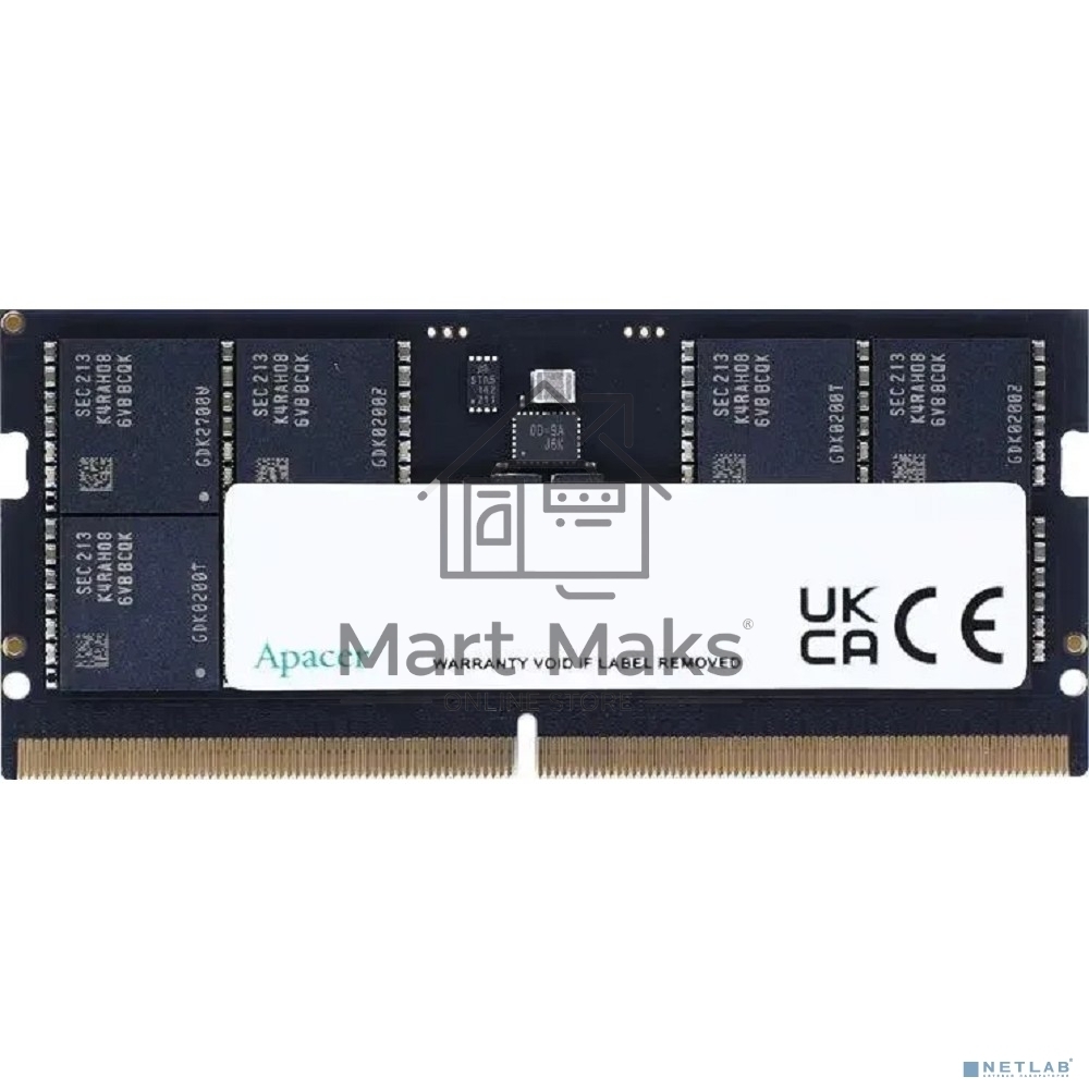 Оперативная память Apacer, DDR5, 8GB (1x8GB), 5600MHz, CL40, SO-DIMM