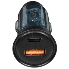Автомобильное зарядное устройство Maxvi CCM-MS603PD 43W 6A (USB + Type-C, QC3.0 PD3.0) черный