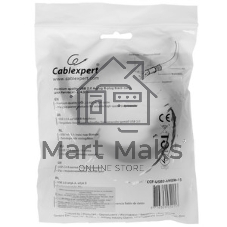 Кабель USB2.0 Cablexpert CCF-USB2-AMBM-TR-15, AM/BM, медь, двойн.экран, фер.кольцо, Pro, 4.5м, прозрач, пакет